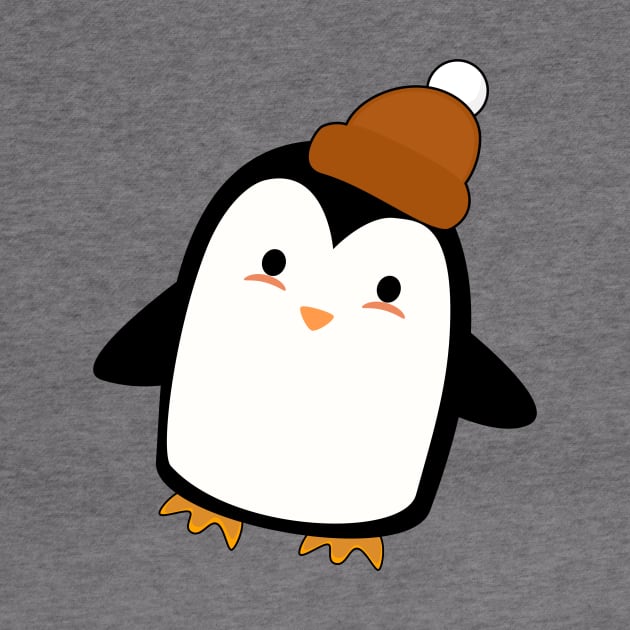 Kawaii Penguin with a beanie by happinessinatee